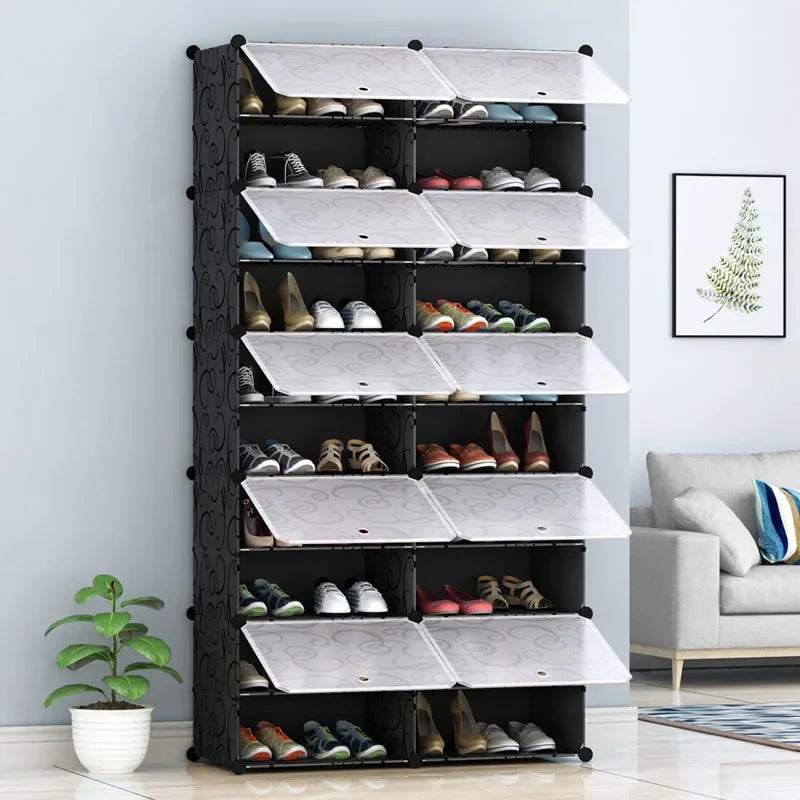 Organizers Ultra Thin Shoe Rack Stand Dorm Shelf Shoe Rack Closet Wooden Foldable Modern Muebles Para El Hogar Furniture Sets