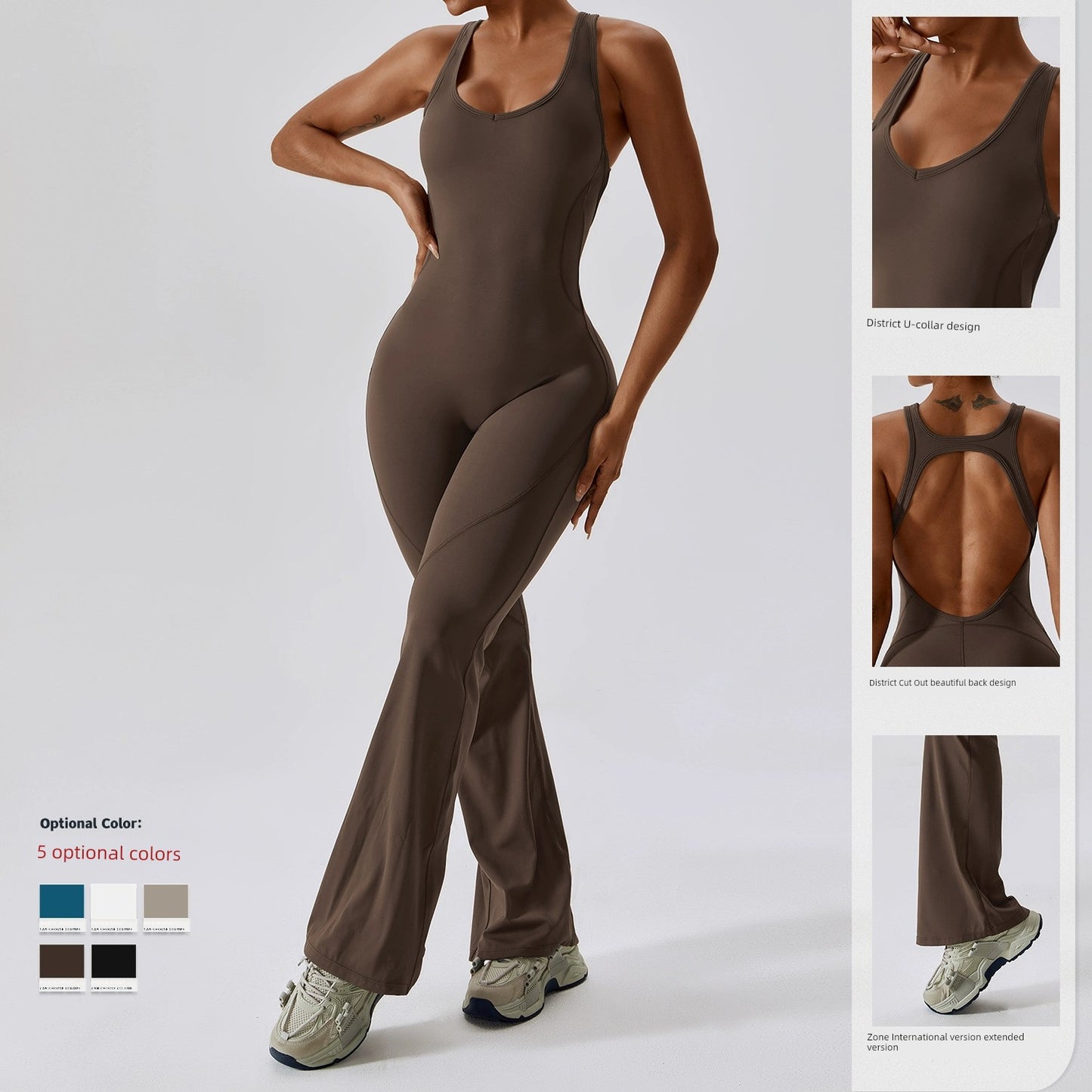 Fashion Quick-Drying One-Piece Skinny Yoga Clothes Dance Sports Fitness Clothes Hip-Lift and Belly Shaping Micro-Pull Jumpsuit Yoga Clothes